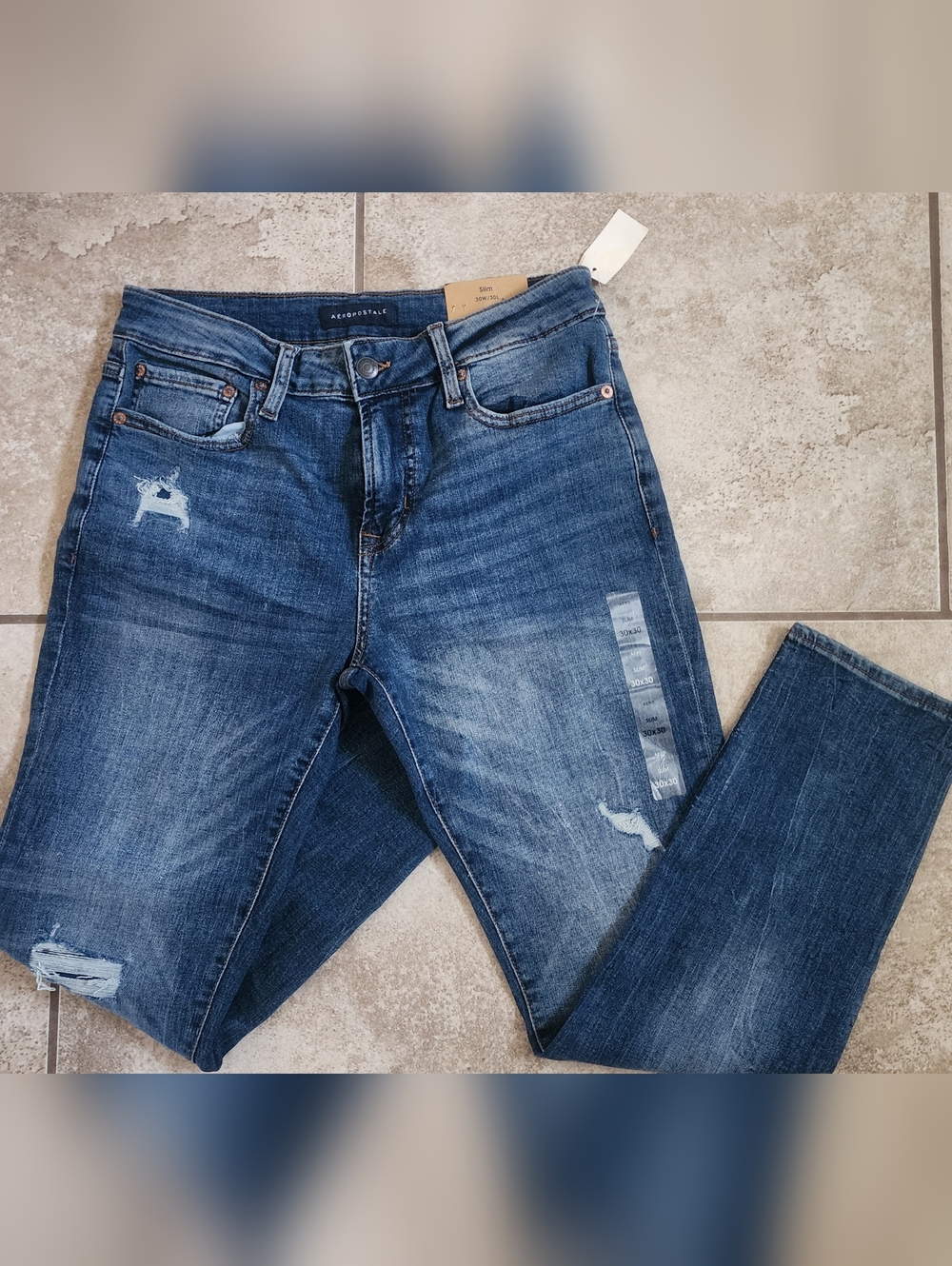 Aeropostale Women's Blue Slim Jeans